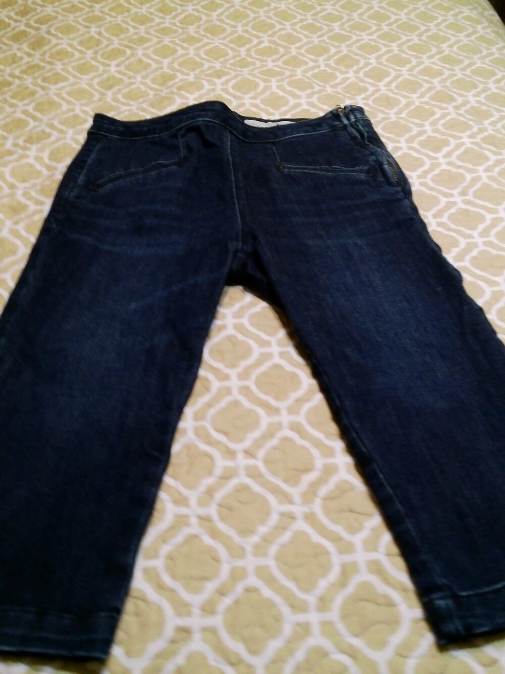 PILCRO AND THE LETTERPRESS SIZE 27 DENIM PEDAL PUSHERS